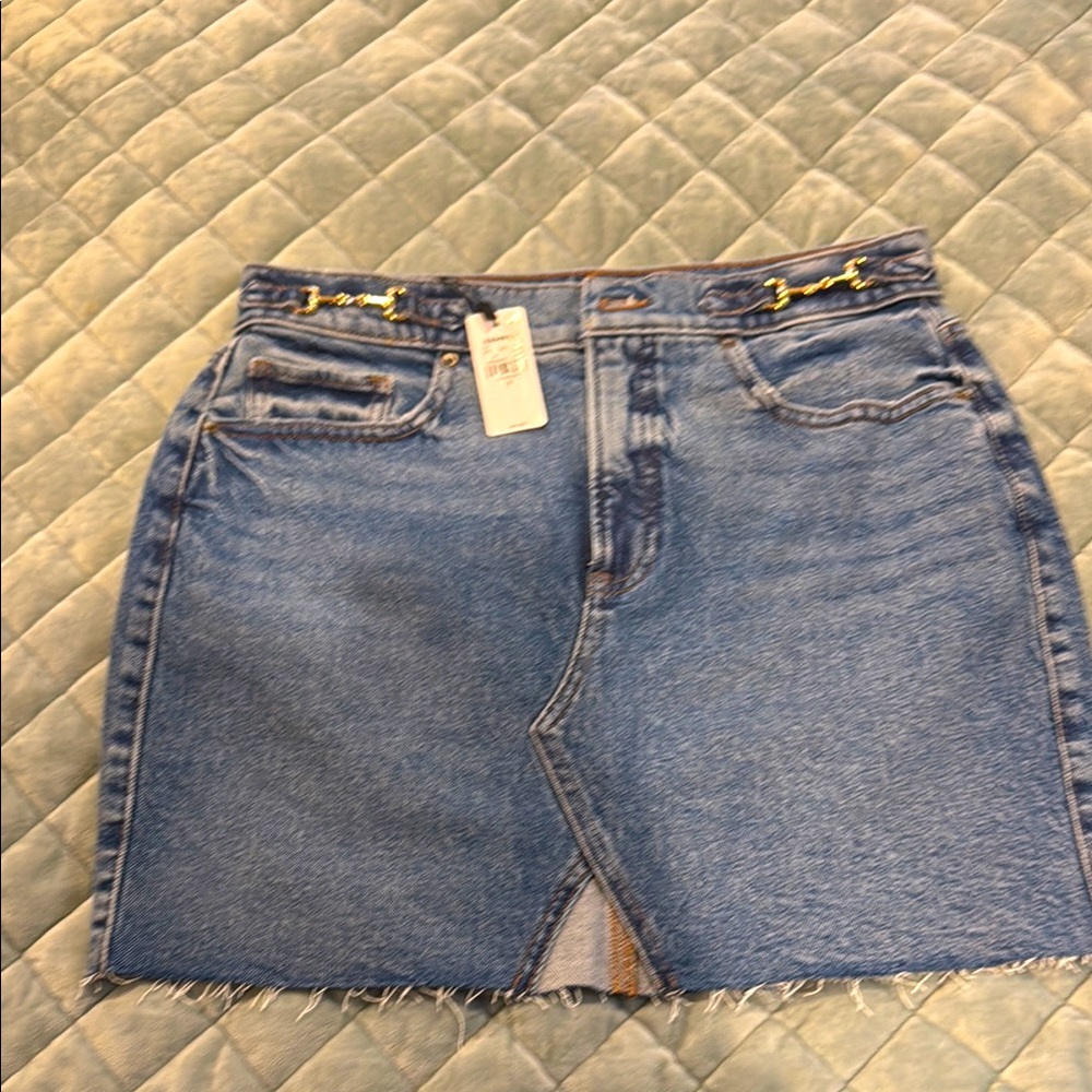 NWT express horsebit denim skirt